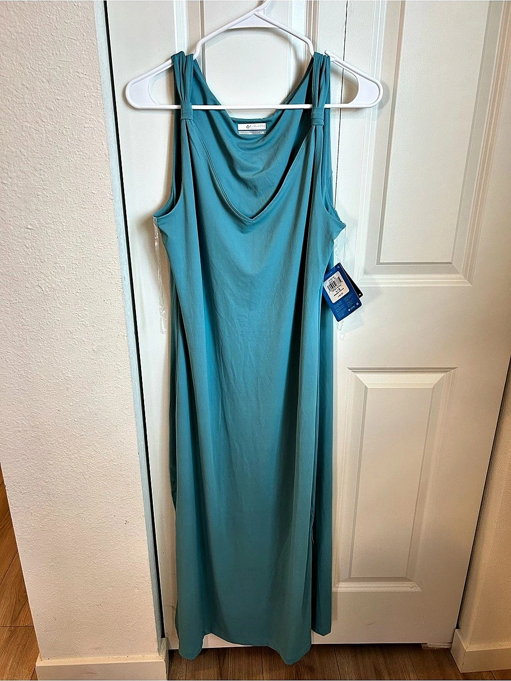 Columbia Anytime Casual Dress Maxi Dress in Blue Size Large NWT